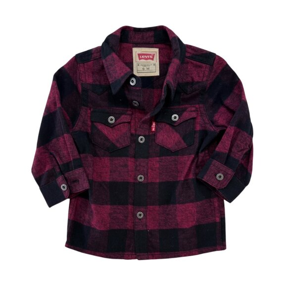 Levi's Other - LEVI'S - PLAID SHIRT - RE/BLACK - 100% COTTON - NWT